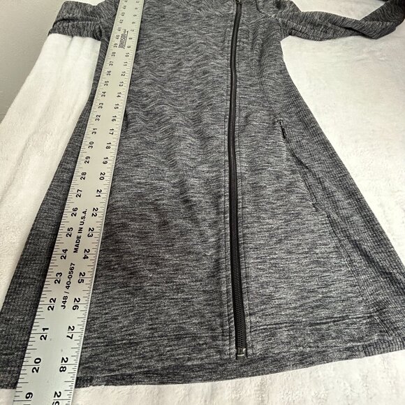 Athleta Womens Gray Asymmetrical Zip Intention Jacket XXS Stretch Activewear - Picture 8 of 9